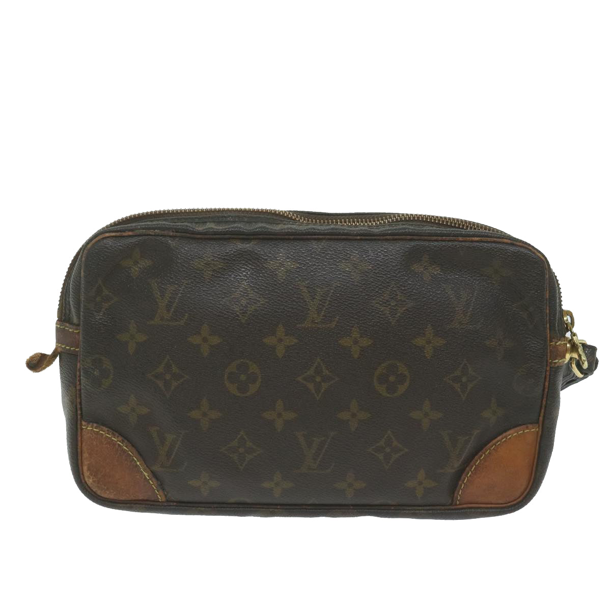 LOUIS VUITTON Monogram Marly Dragonne GM Clutch Bag M51825 LV 64305