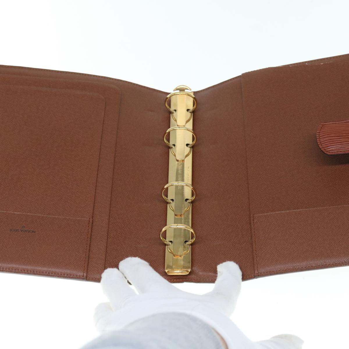 LOUIS VUITTON Epi Agenda GM Day Planner Cover Brown R20213 LV 64314