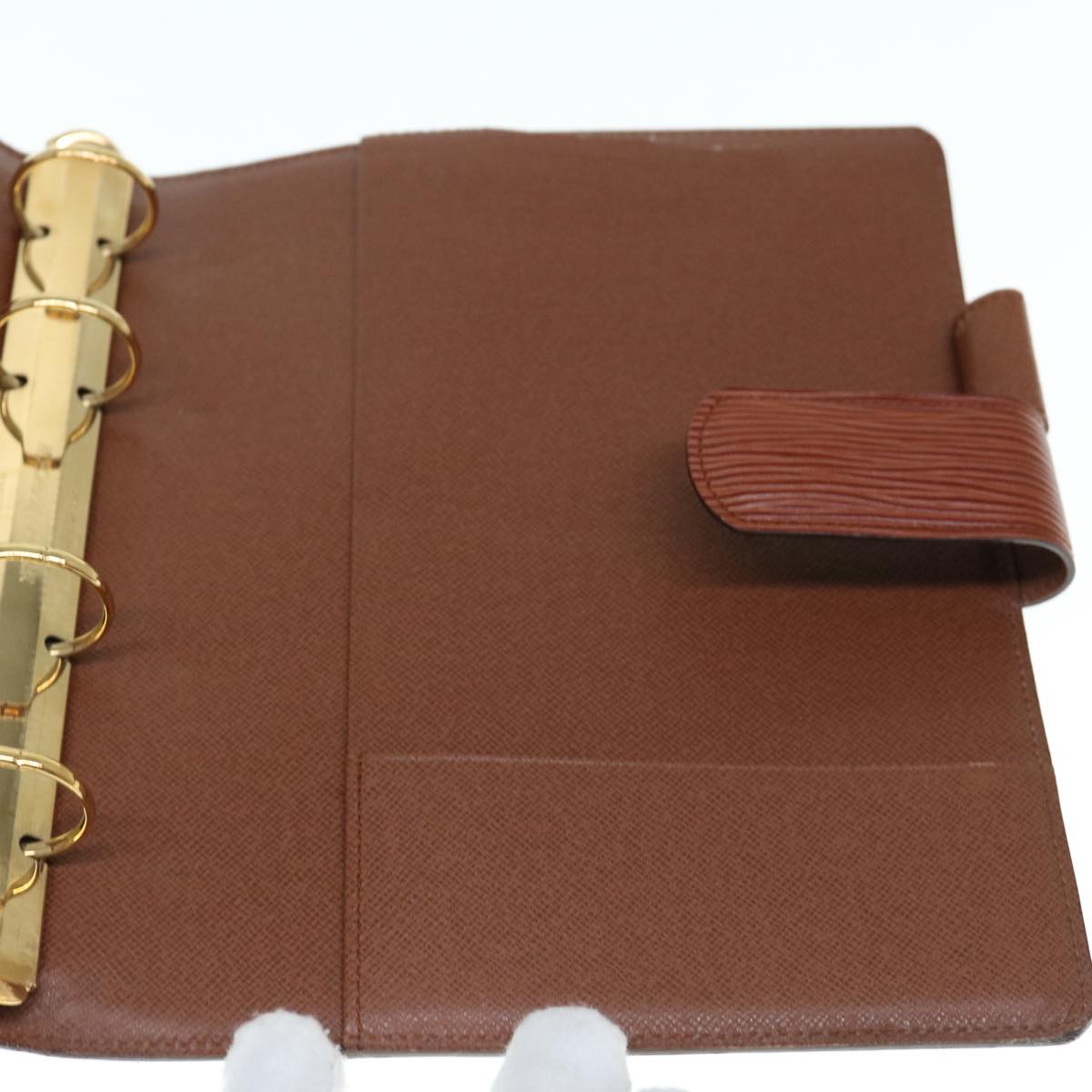 LOUIS VUITTON Epi Agenda GM Day Planner Cover Brown R20213 LV 64314