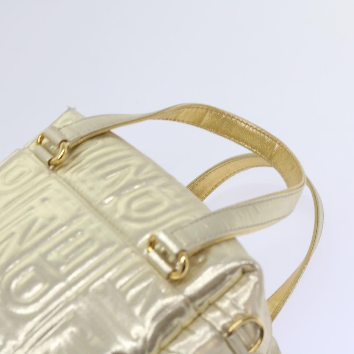 FENDI Hand Bag Nylon 2way Gold 64326