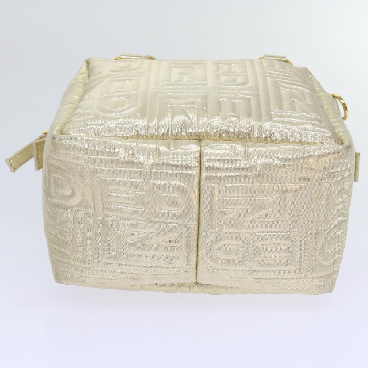 FENDI Hand Bag Nylon 2way Gold 64326