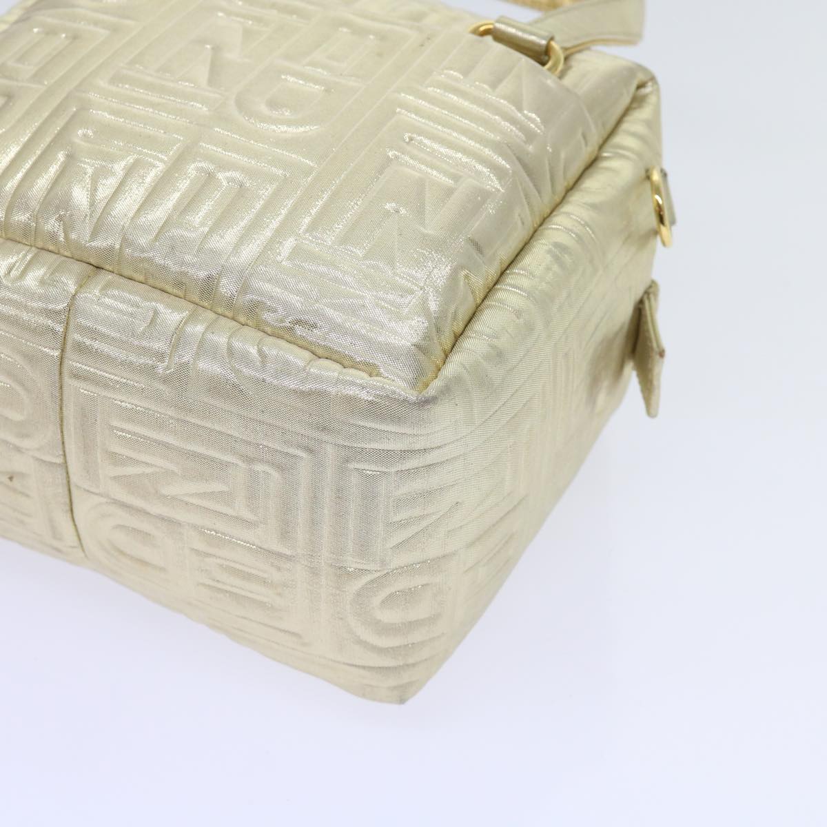 FENDI Hand Bag Nylon 2way Gold 64326