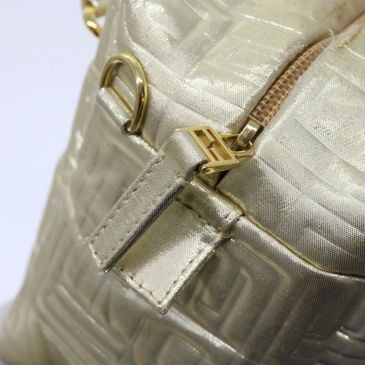FENDI Hand Bag Nylon 2way Gold 64326