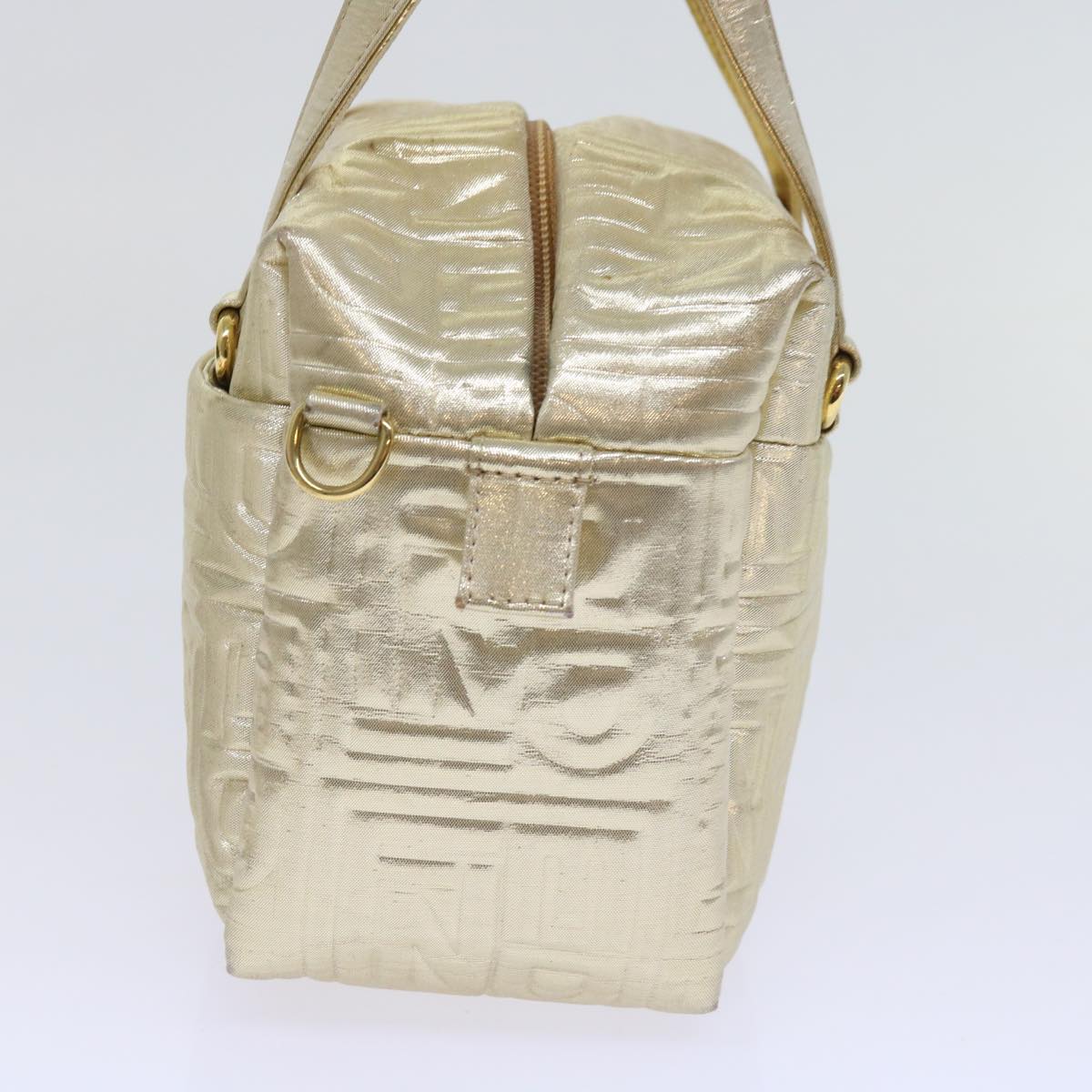 FENDI Hand Bag Nylon 2way Gold 64326