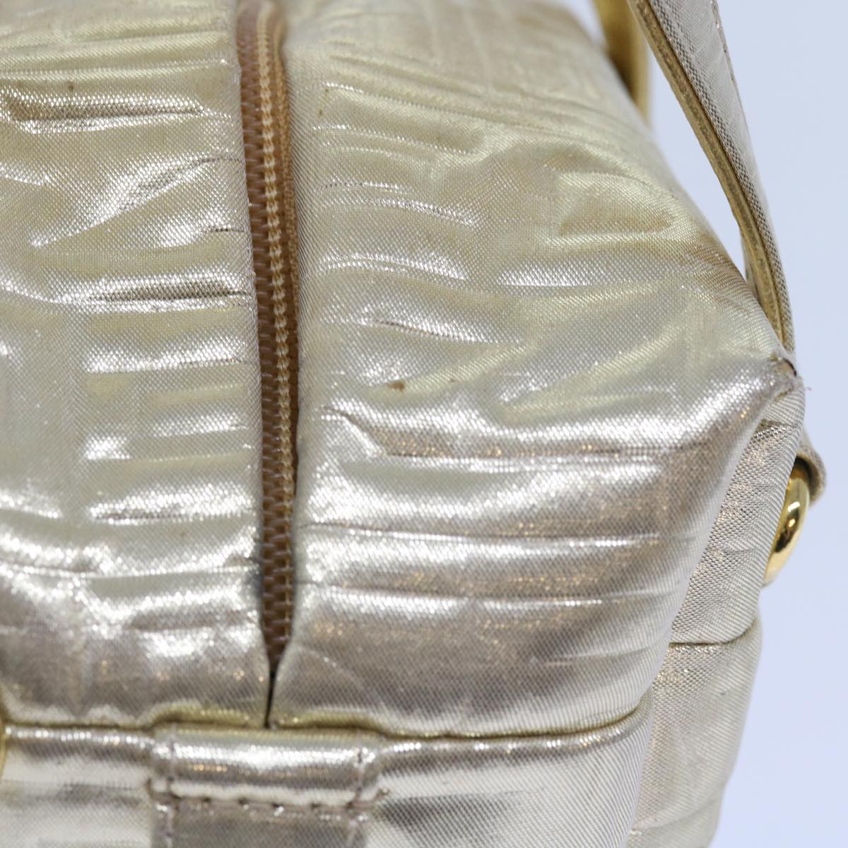 FENDI Hand Bag Nylon 2way Gold 64326
