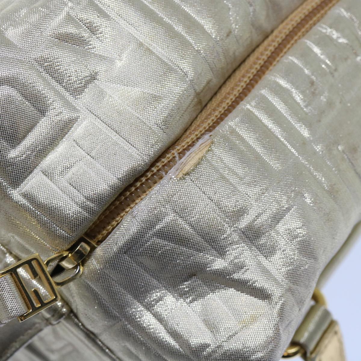 FENDI Hand Bag Nylon 2way Gold 64326