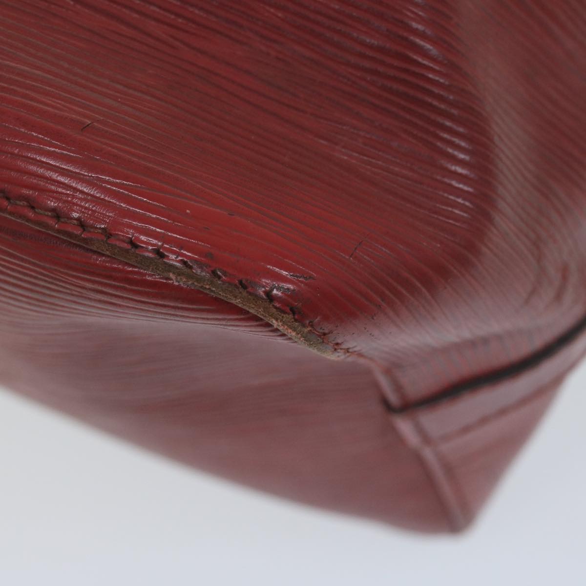LOUIS VUITTON Epi Petit Noe Shoulder Bag Red M44107 LV 64342