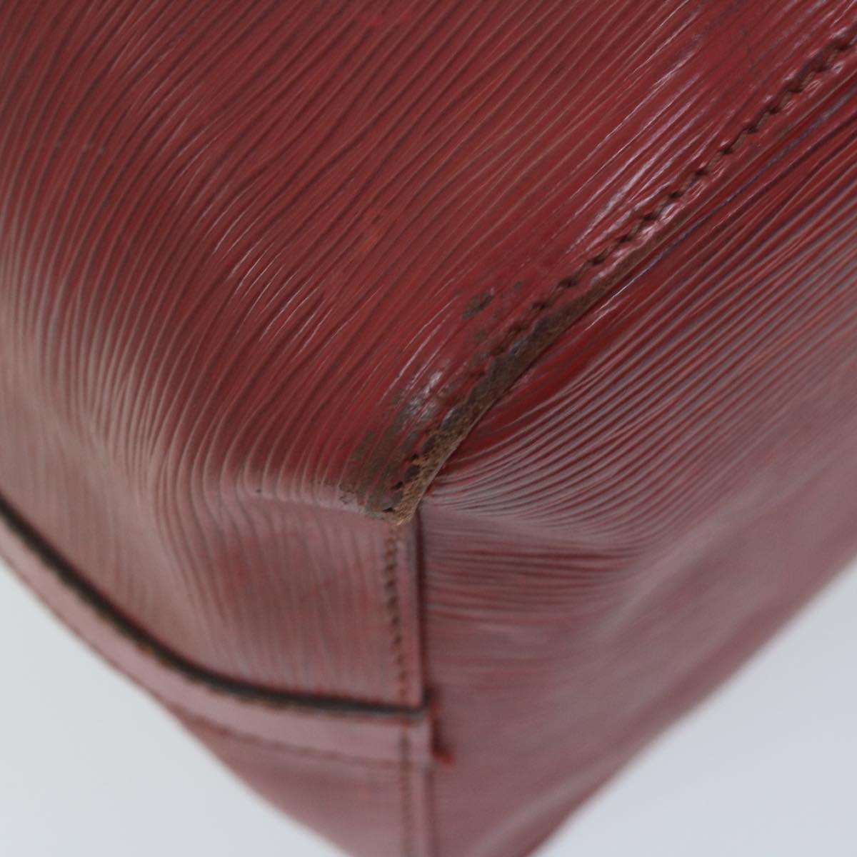 LOUIS VUITTON Epi Petit Noe Shoulder Bag Red M44107 LV 64342