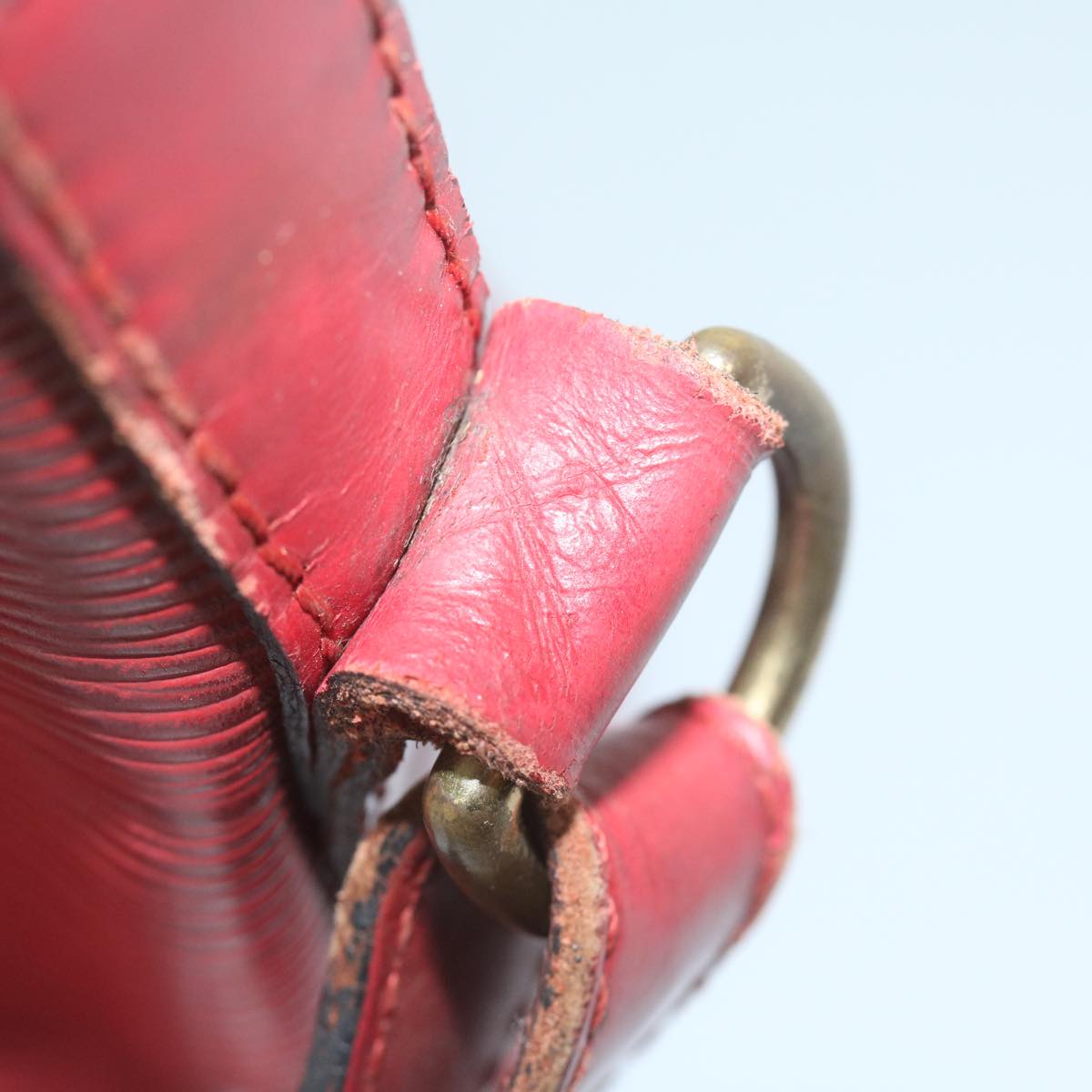 LOUIS VUITTON Epi Petit Noe Shoulder Bag Red M44107 LV 64342
