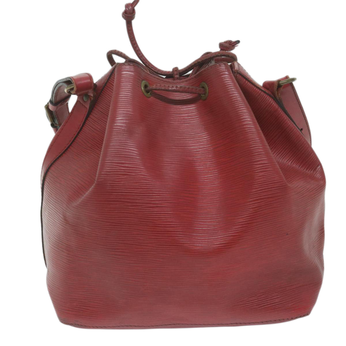 LOUIS VUITTON Epi Petit Noe Shoulder Bag Red M44107 LV 64342