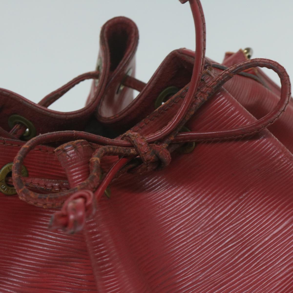 LOUIS VUITTON Epi Petit Noe Shoulder Bag Red M44107 LV 64342