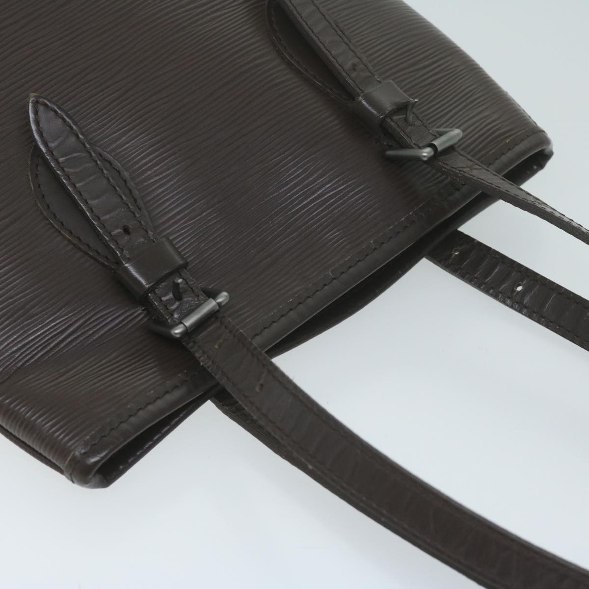 LOUIS VUITTON Epi Bucket PM Shoulder Bag Mocha M58990 LV 64343