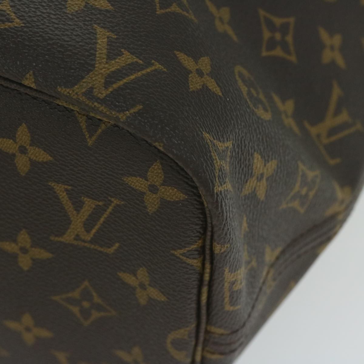 LOUIS VUITTON Monogram Neverfull MM Tote Bag M40156 LV 64356