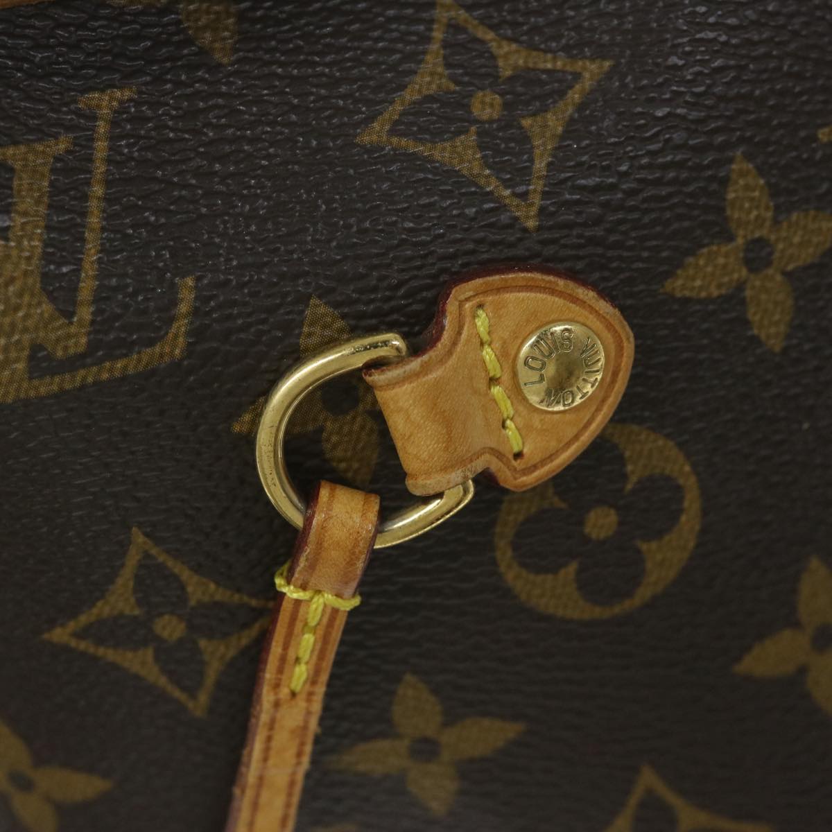 LOUIS VUITTON Monogram Neverfull MM Tote Bag M40156 LV 64356