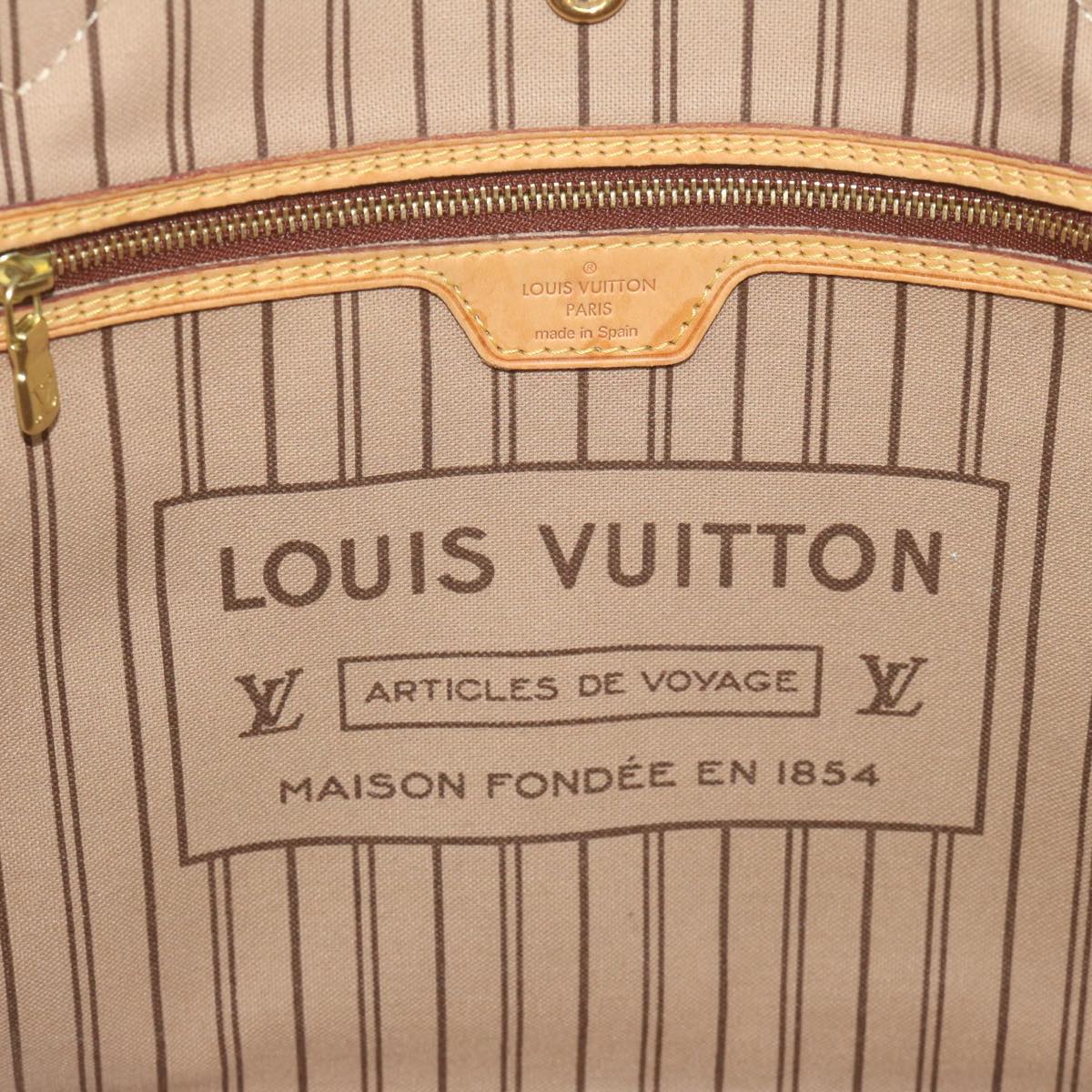 LOUIS VUITTON Monogram Neverfull MM Tote Bag M40156 LV 64356