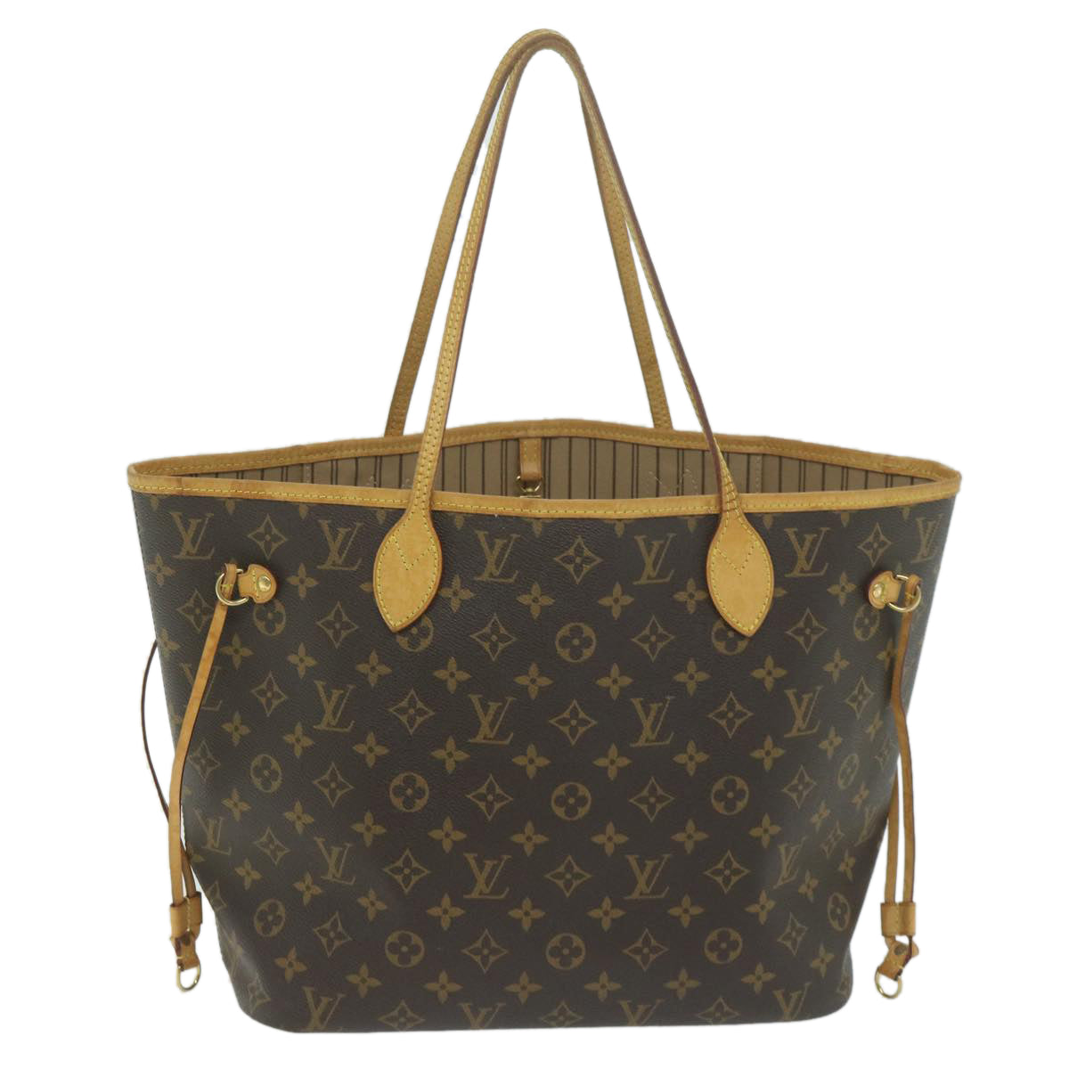 LOUIS VUITTON Monogram Neverfull MM Tote Bag M40156 LV 64356