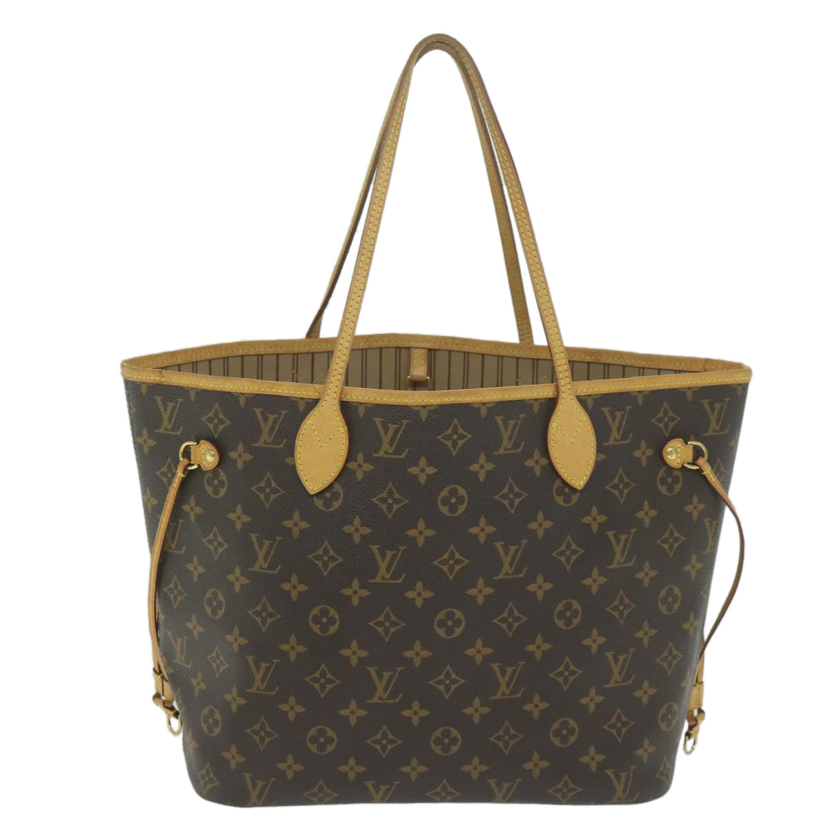 LOUIS VUITTON Monogram Neverfull MM Tote Bag M40156 LV 64356