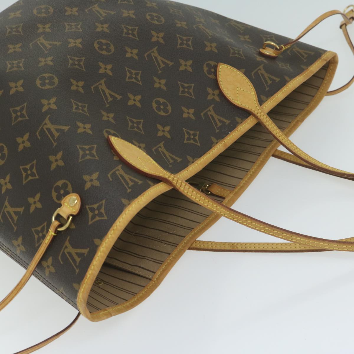 LOUIS VUITTON Monogram Neverfull MM Tote Bag M40156 LV 64356