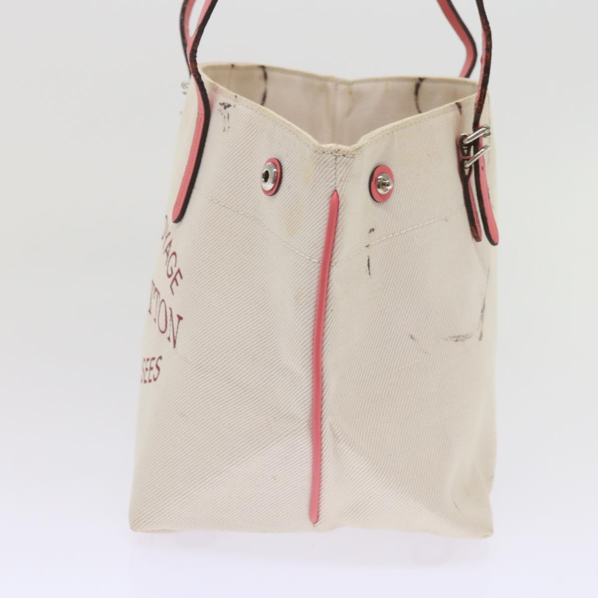 LOUIS VUITTON Cabas PM Tote Bag Canvas Beige Pink M94505 LV 64362