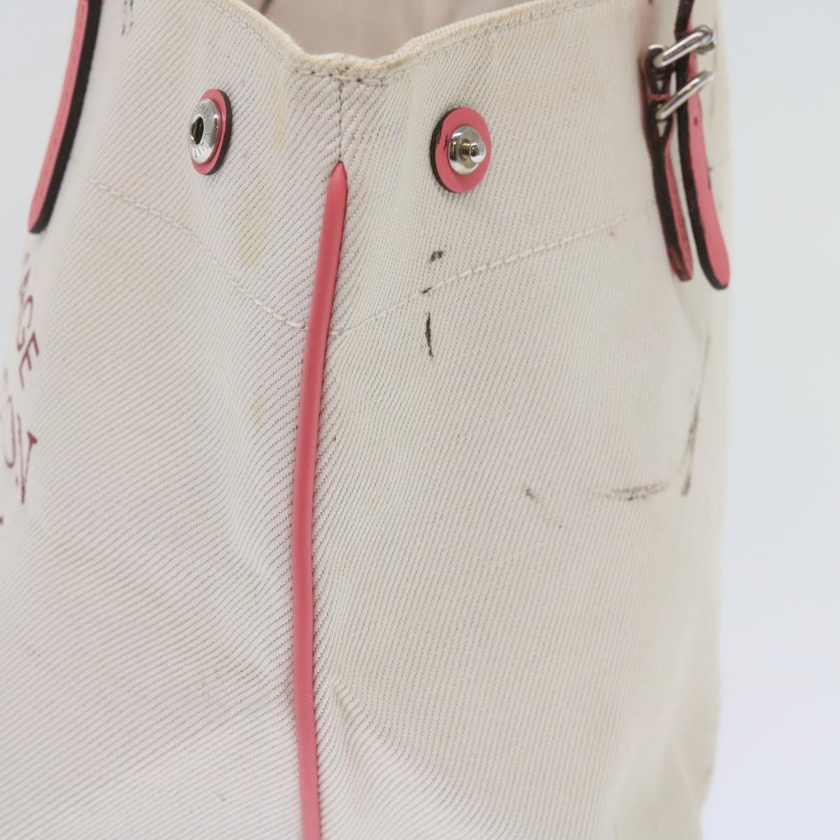 LOUIS VUITTON Cabas PM Tote Bag Canvas Beige Pink M94505 LV 64362