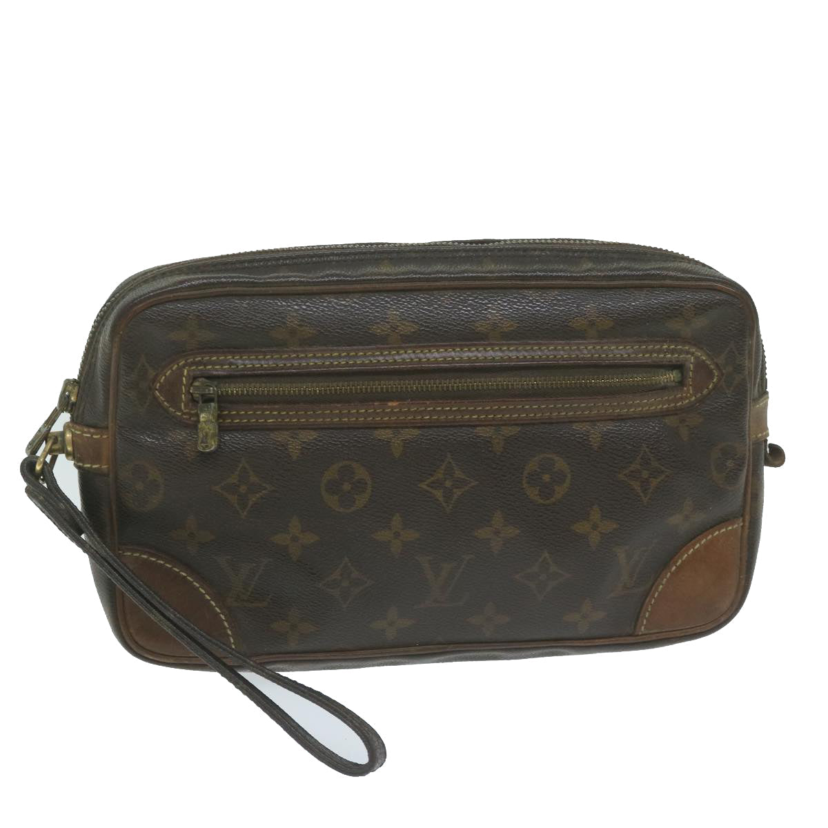 LOUIS VUITTON Monogram Marly Dragonne GM Clutch Bag M51825 LV 64374