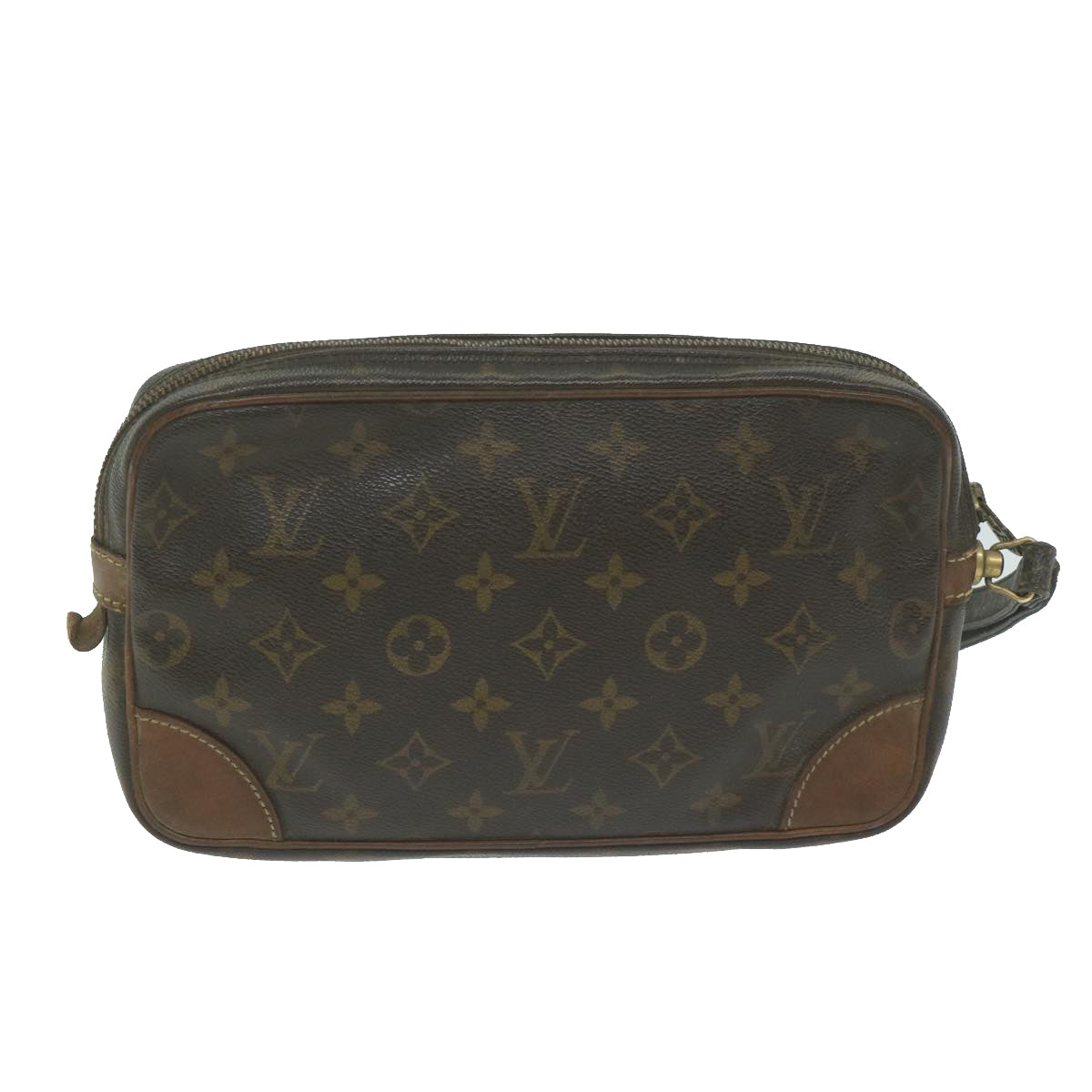 LOUIS VUITTON Monogram Marly Dragonne GM Clutch Bag M51825 LV 64374