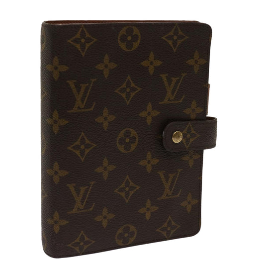 LOUIS VUITTON Monogram Agenda MM Day Planner Cover R20105 LV 64375