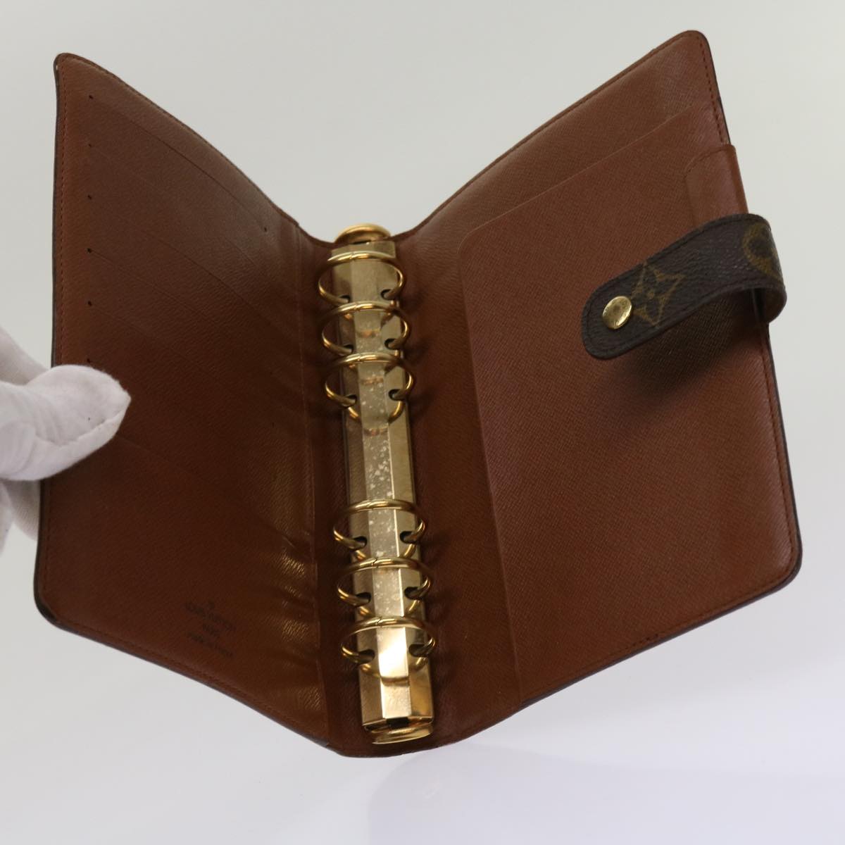 LOUIS VUITTON Monogram Agenda MM Day Planner Cover R20105 LV 64375