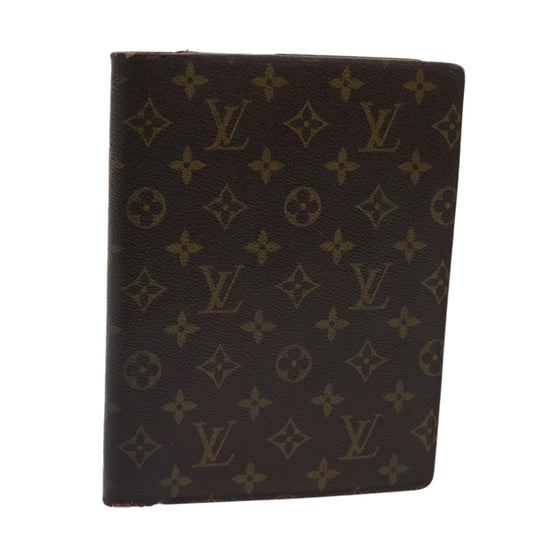 LOUIS VUITTON Monogram Agenda Bureau Day Planner Cover R20100 LV 64383