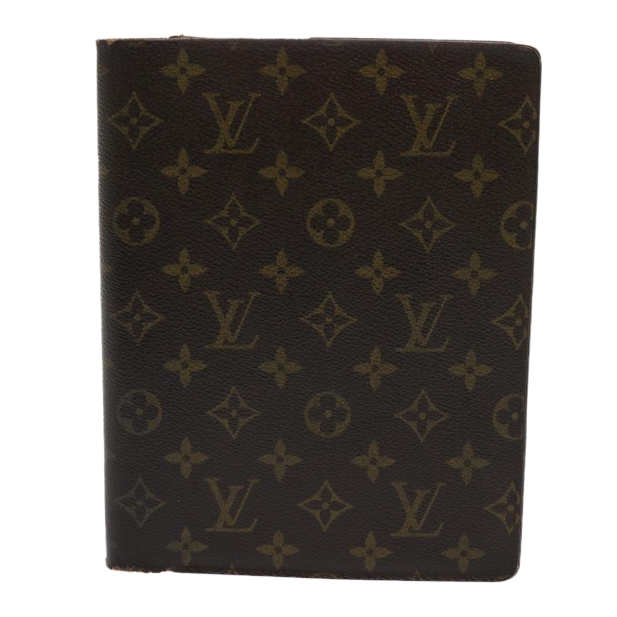 LOUIS VUITTON Monogram Agenda Bureau Day Planner Cover R20100 LV 64383