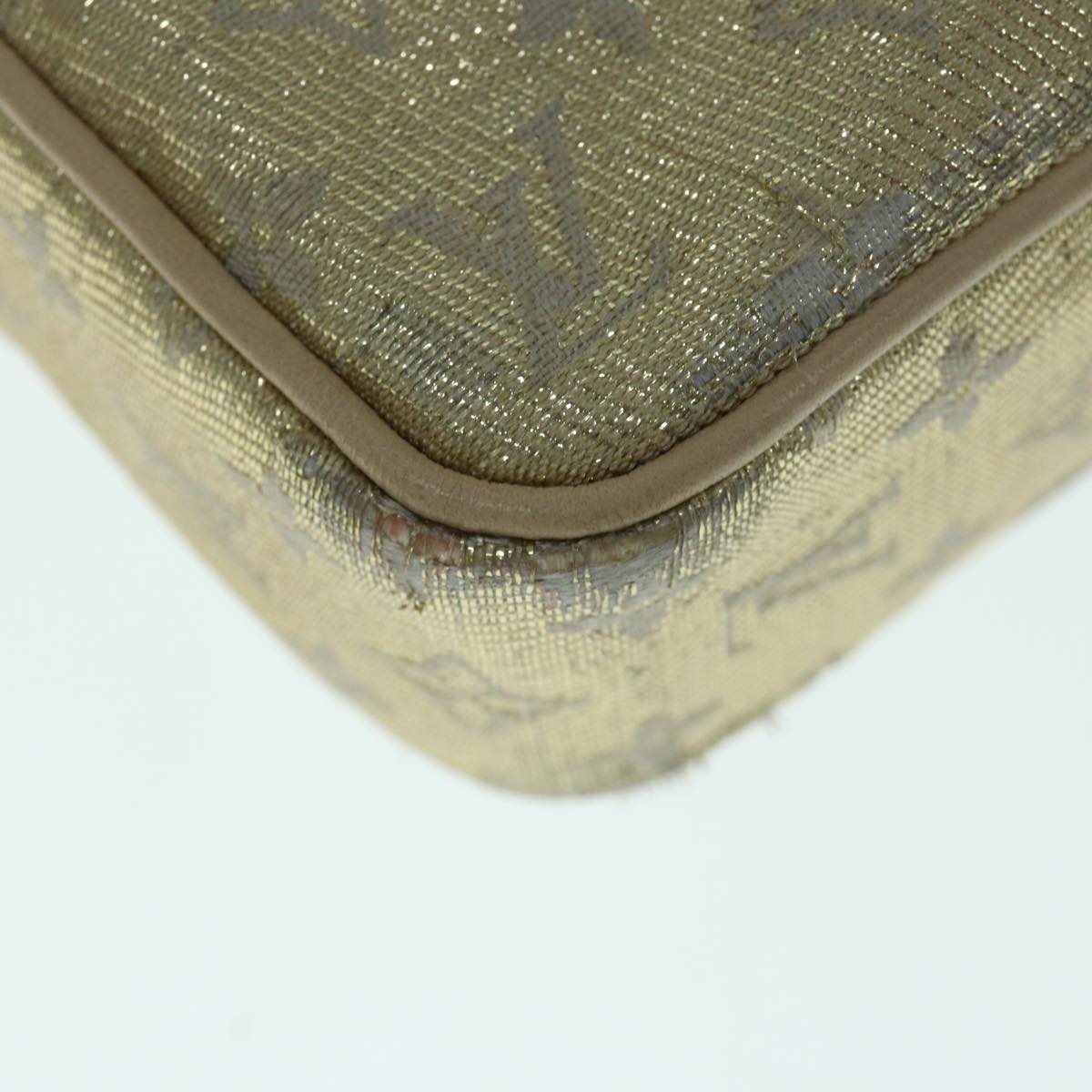 LOUIS VUITTON Monogram Shine McKenna Shoulder Bag Gold M92363 LV 64385