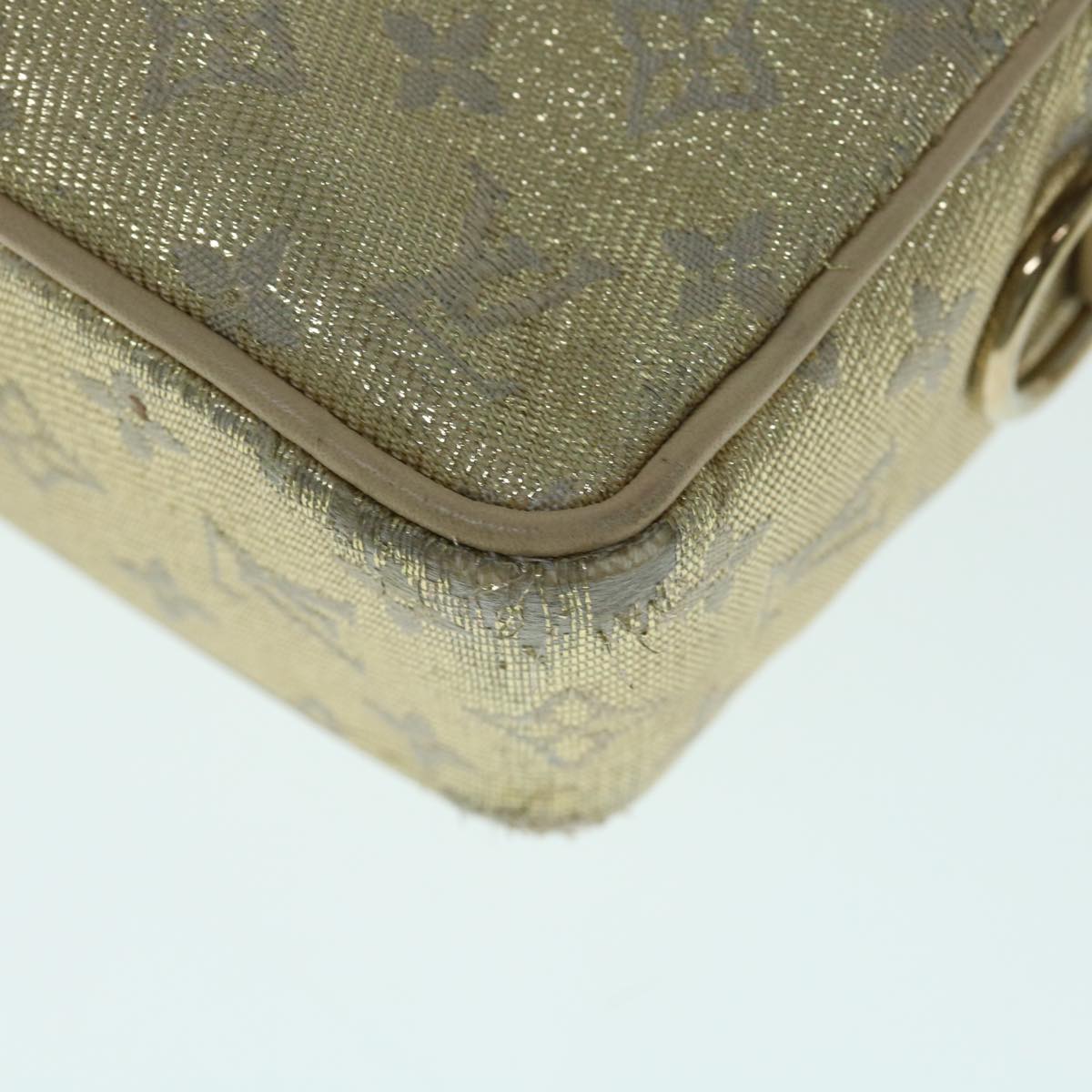 LOUIS VUITTON Monogram Shine McKenna Shoulder Bag Gold M92363 LV 64385