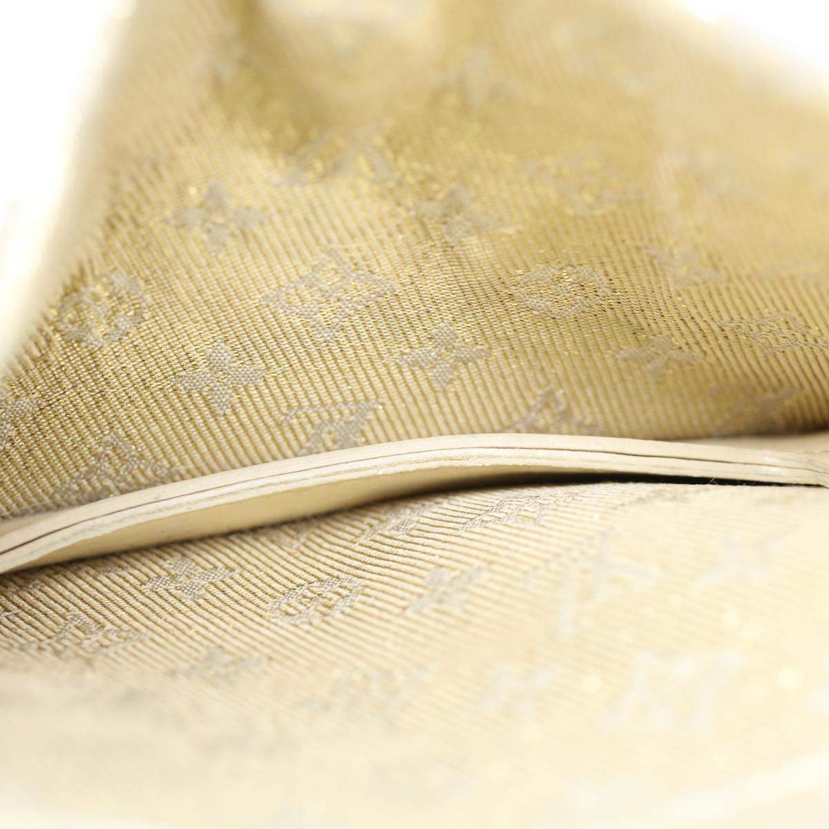 LOUIS VUITTON Monogram Shine McKenna Shoulder Bag Gold M92363 LV 64385