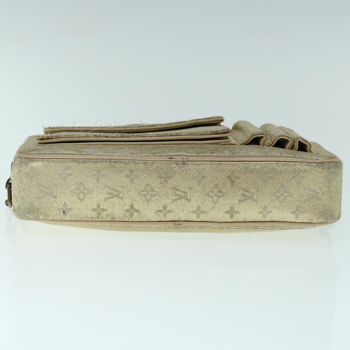 LOUIS VUITTON Monogram Shine McKenna Shoulder Bag Gold M92363 LV 64385