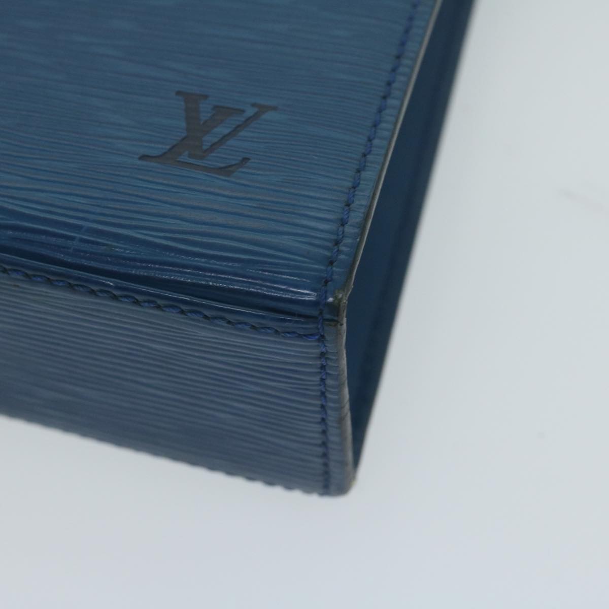 LOUIS VUITTON Epi Malesherbes Hand Bag Blue M52375 LV 64398