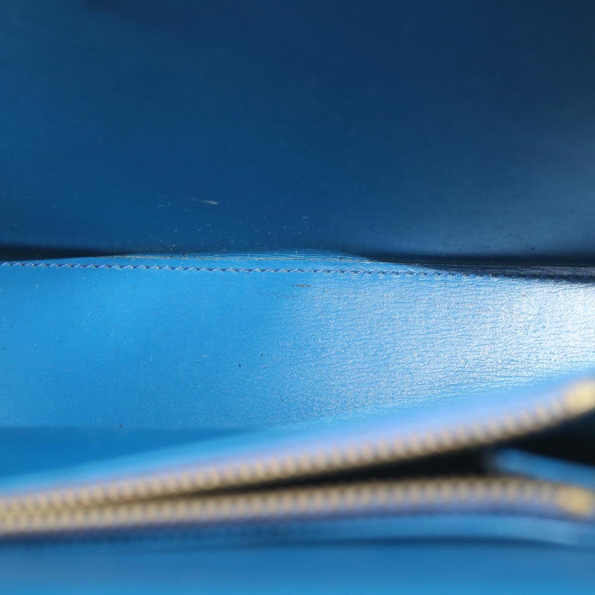 LOUIS VUITTON Epi Malesherbes Hand Bag Blue M52375 LV 64398