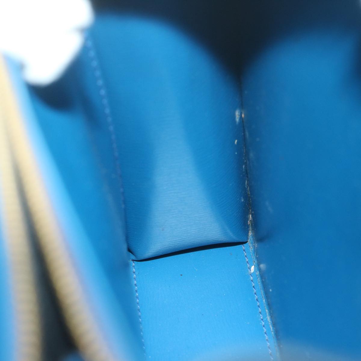 LOUIS VUITTON Epi Malesherbes Hand Bag Blue M52375 LV 64398
