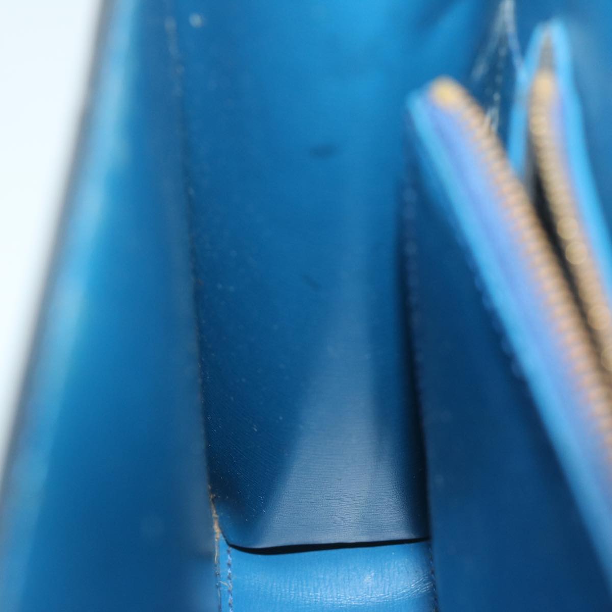 LOUIS VUITTON Epi Malesherbes Hand Bag Blue M52375 LV 64398