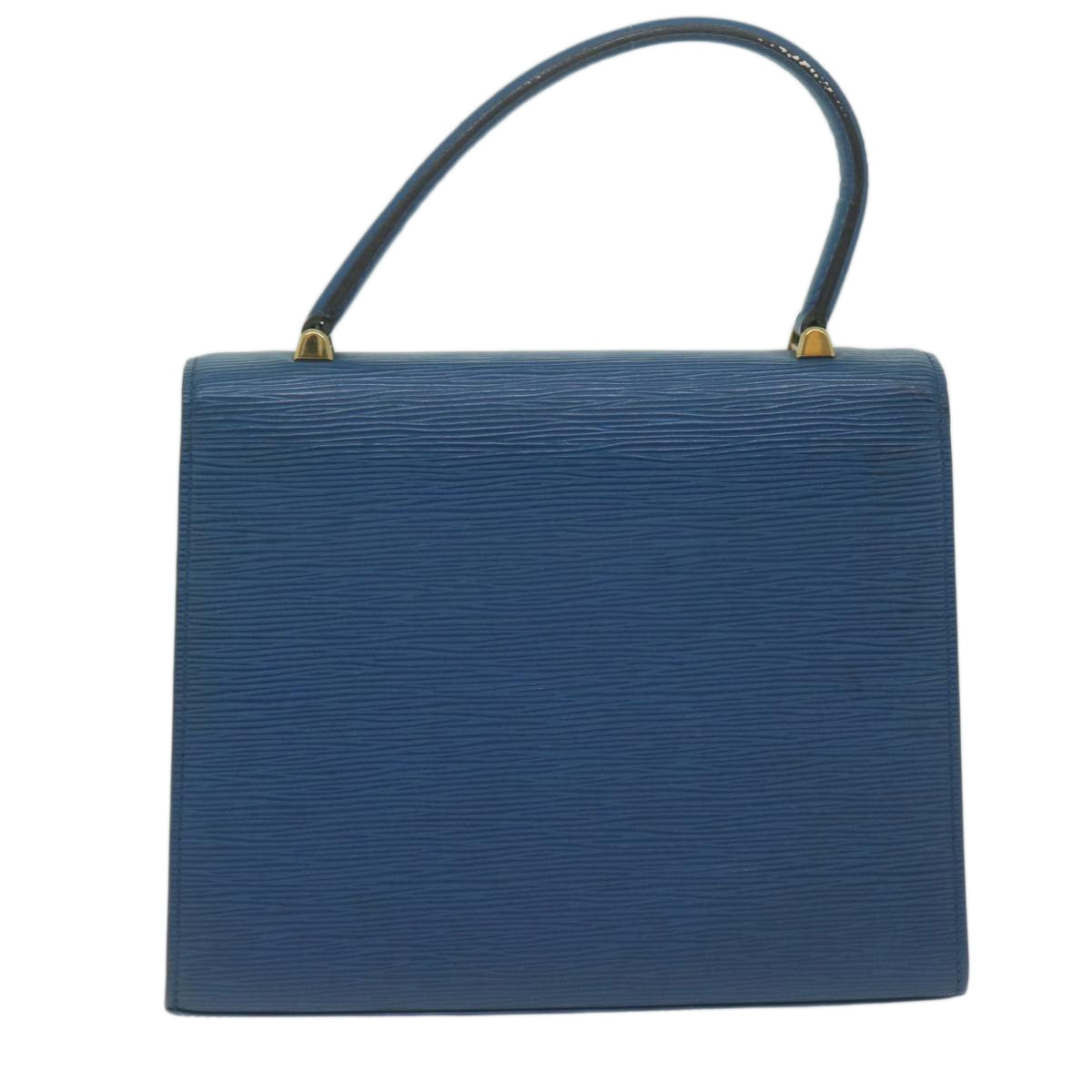 LOUIS VUITTON Epi Malesherbes Hand Bag Blue M52375 LV 64398