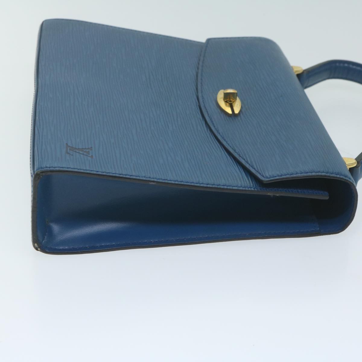 LOUIS VUITTON Epi Malesherbes Hand Bag Blue M52375 LV 64398