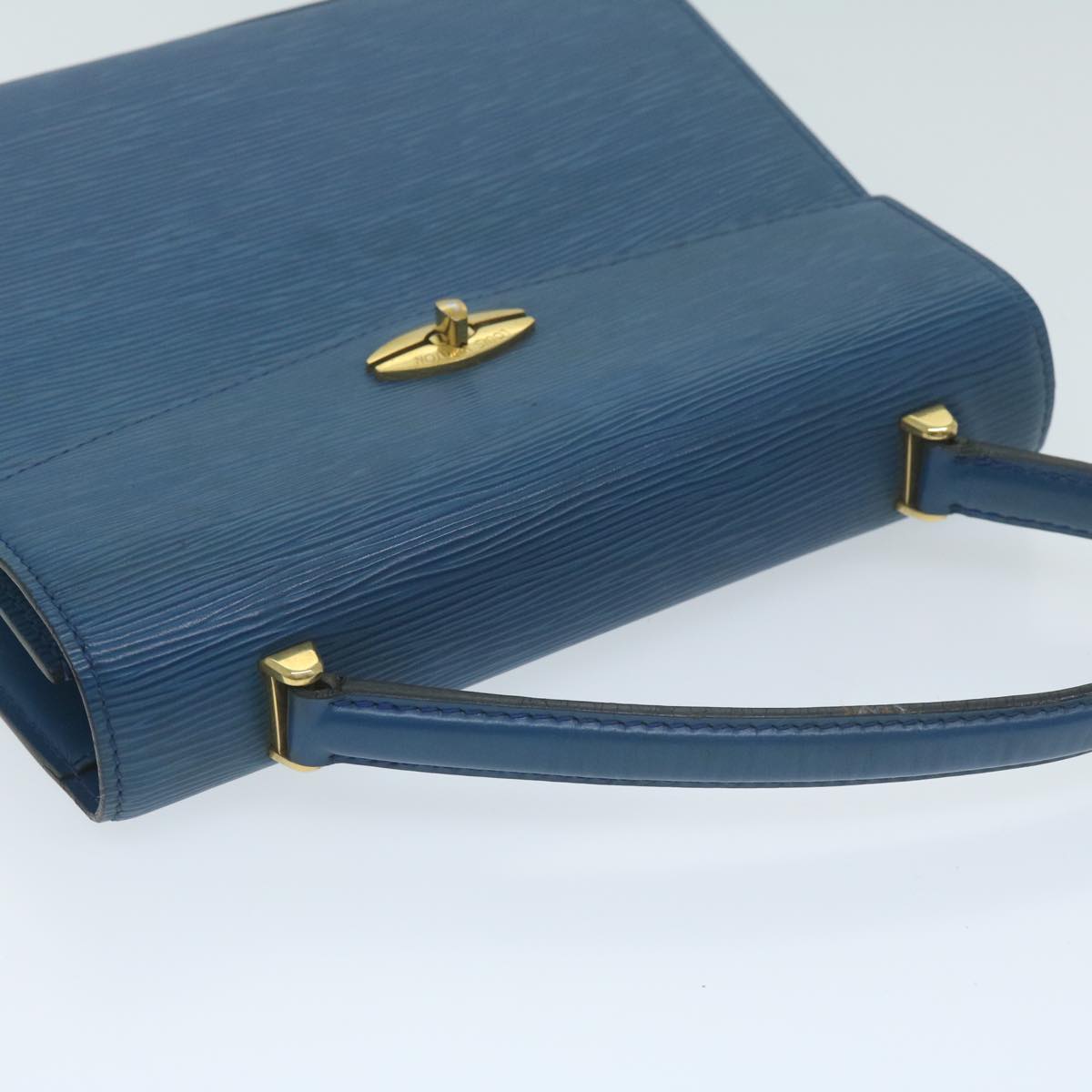 LOUIS VUITTON Epi Malesherbes Hand Bag Blue M52375 LV 64398