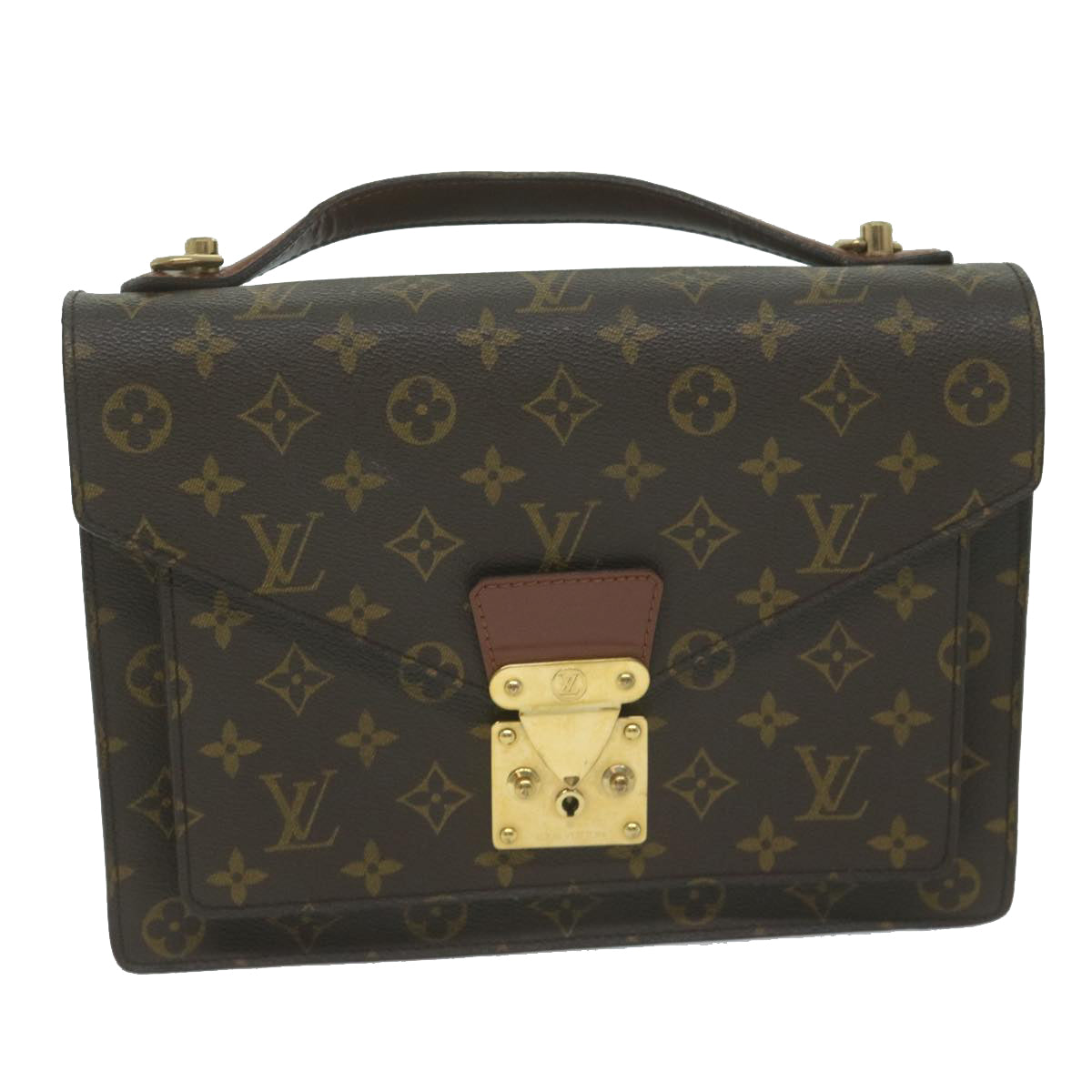 LOUIS VUITTON Monogram Monceau 28 Hand Bag 2way M51185 LV 64400