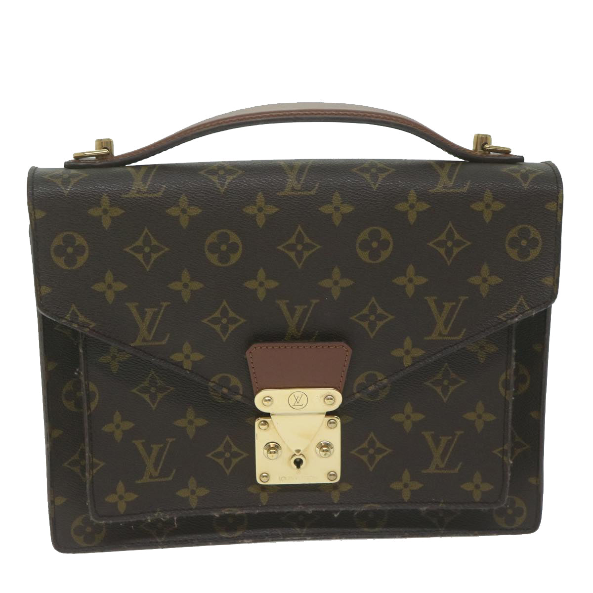 LOUIS VUITTON Monogram Monceau 28 Hand Bag 2way M51185 LV 64402