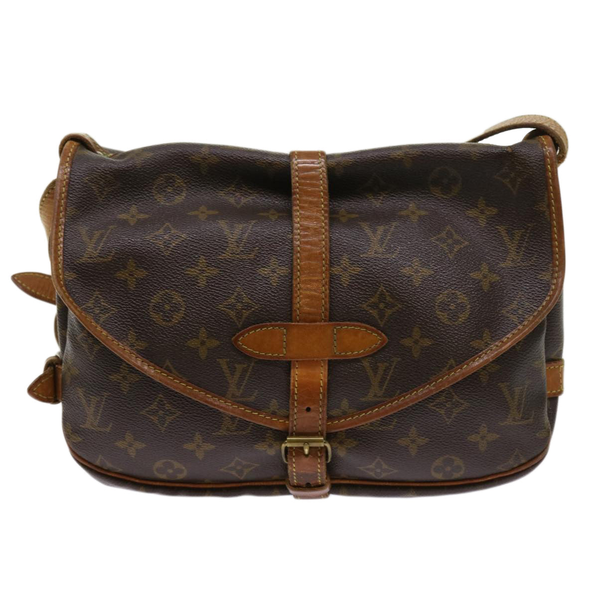 LOUIS VUITTON Monogram Saumur 30 Shoulder Bag M42256 LV 64409
