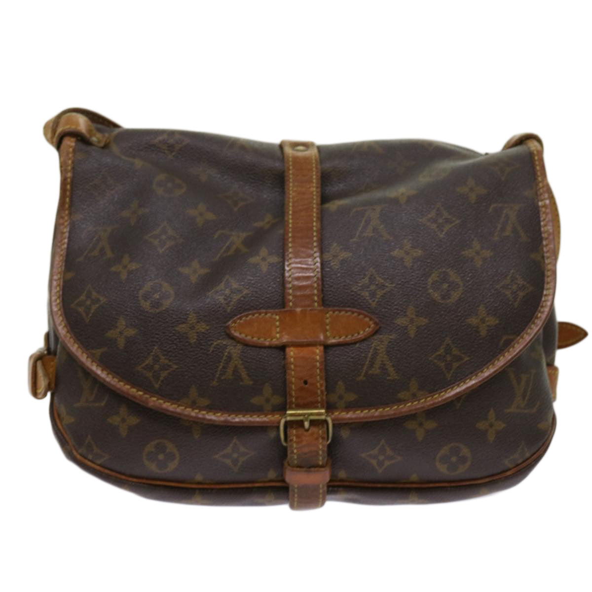 LOUIS VUITTON Monogram Saumur 30 Shoulder Bag M42256 LV 64409