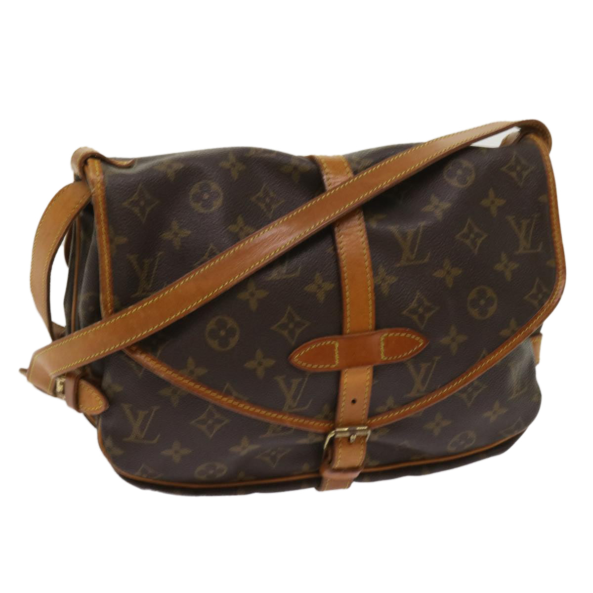 LOUIS VUITTON Monogram Saumur 30 Shoulder Bag M42256 LV 64412