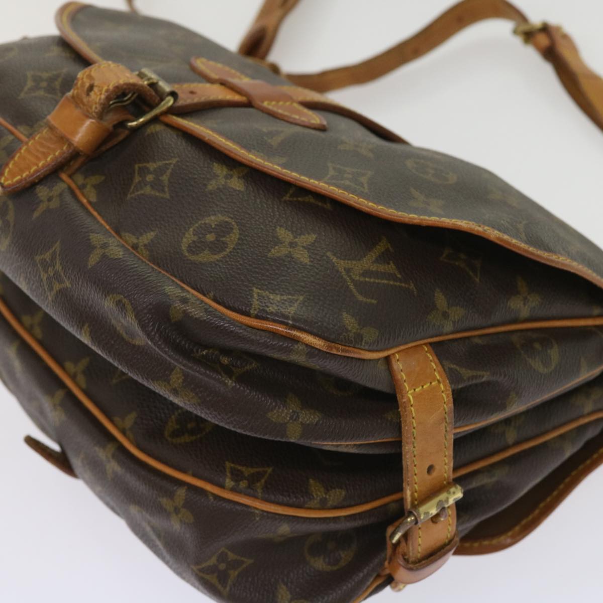 LOUIS VUITTON Monogram Saumur 30 Shoulder Bag M42256 LV 64412
