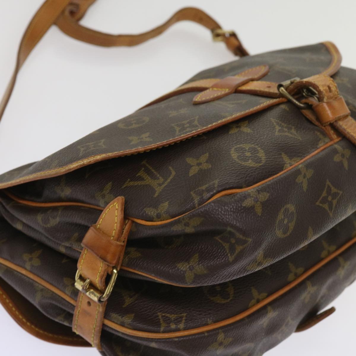 LOUIS VUITTON Monogram Saumur 30 Shoulder Bag M42256 LV 64412