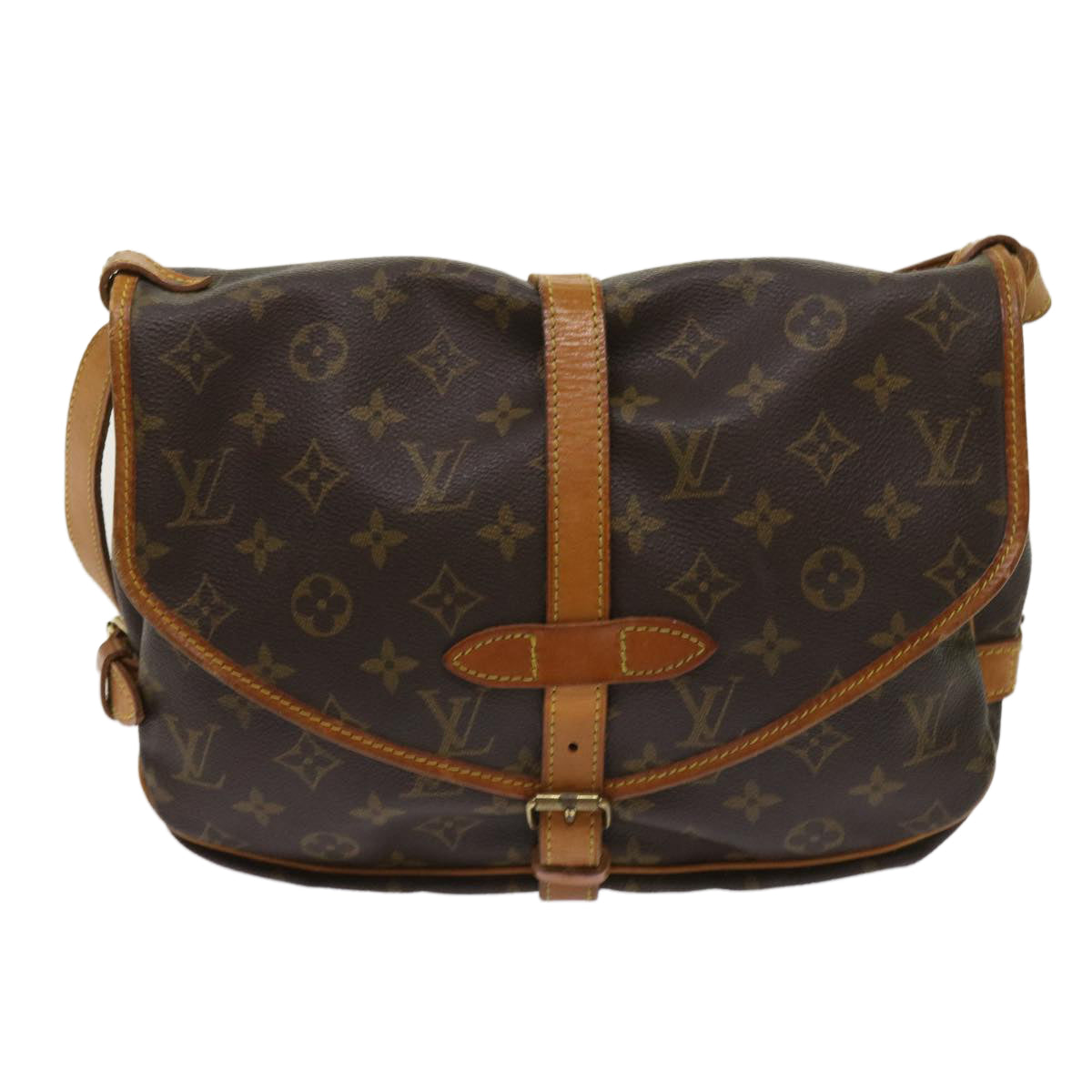 LOUIS VUITTON Monogram Saumur 30 Shoulder Bag M42256 LV 64412