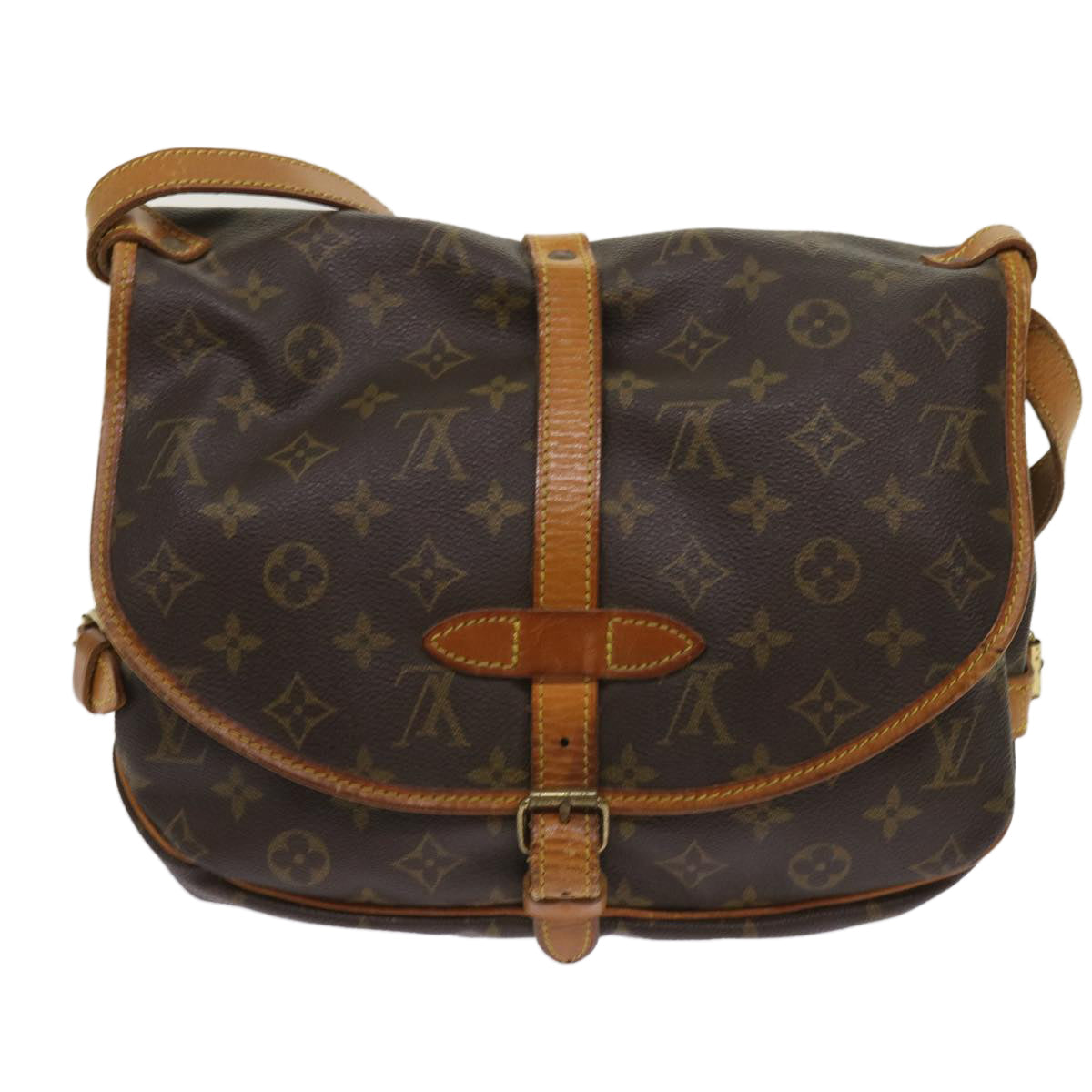 LOUIS VUITTON Monogram Saumur 30 Shoulder Bag M42256 LV 64412